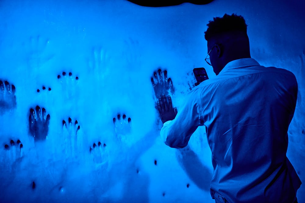 . Iceberg Gallery at Titanic The Artefact Exhibition in Paris coming to Melbourne Museum. Photo by Alexandre Schoelcher. Source – Museums Victoria