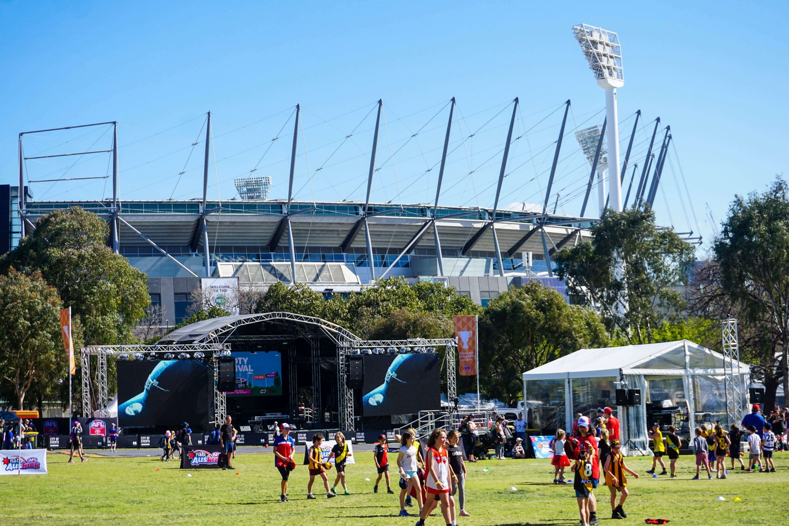 HOT: AFL Footy Festival, Yarra Park MCG, East Melbourne