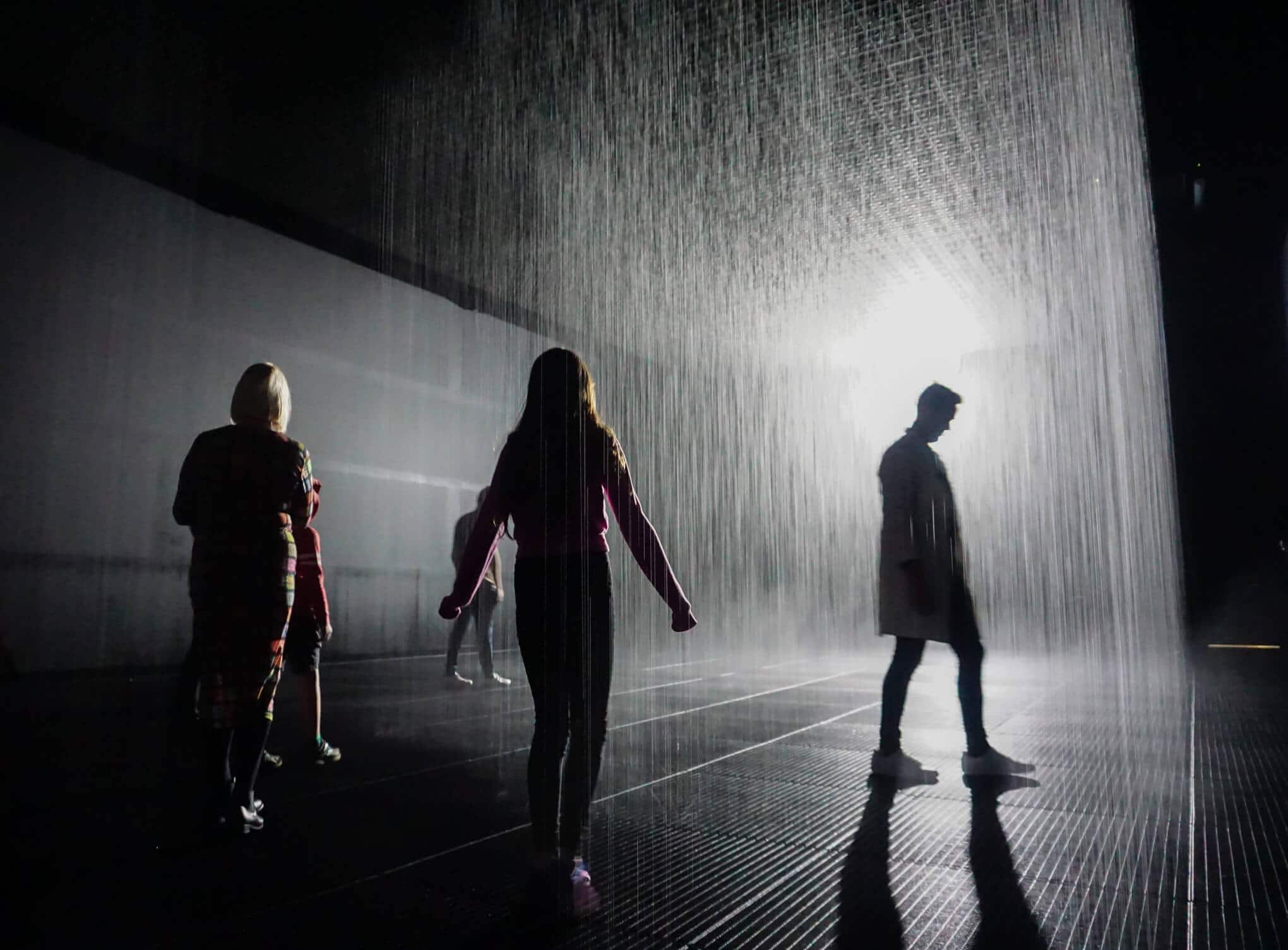 Visit Rain Room, St Kilda and never get wet